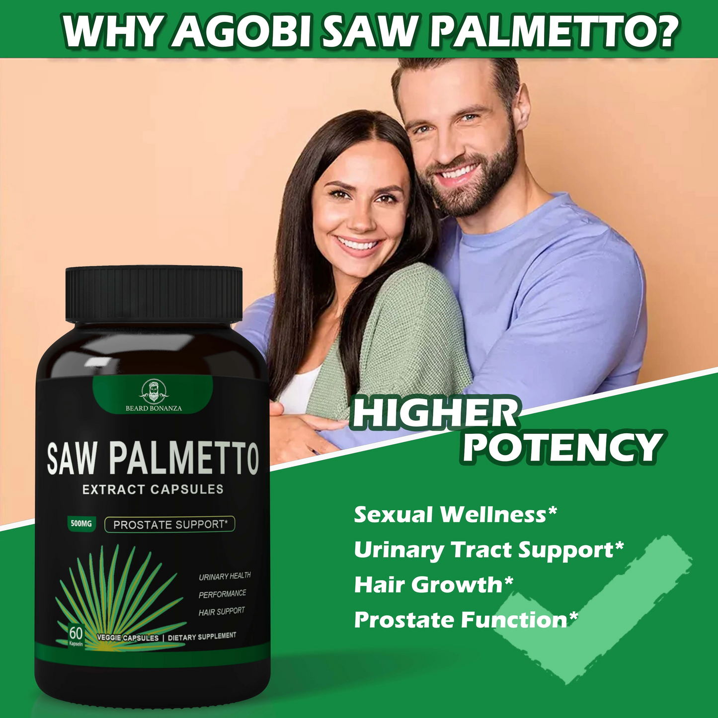 BB Saw Palmetto For Beard Growth